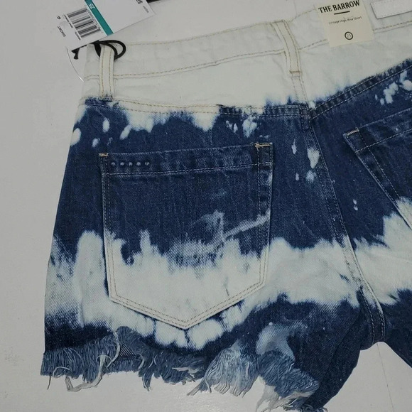 Blank NYC "The Barrow" Vintage High Rise Denim Shorts Manic Monday Sz 25 NWT - Picture 6 of 11